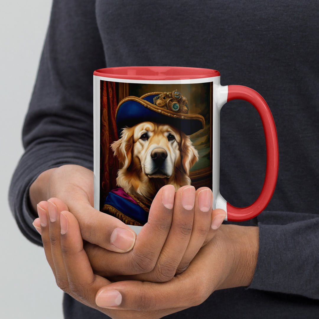 Golden Retriever- Mug with Color Inside V5