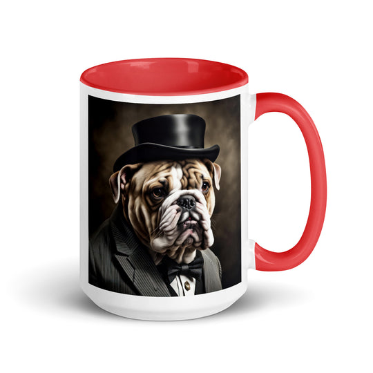 Bulldog- Mug with Color Inside