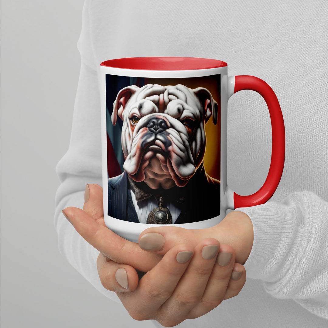 Bulldog- Mug with Color Inside v3