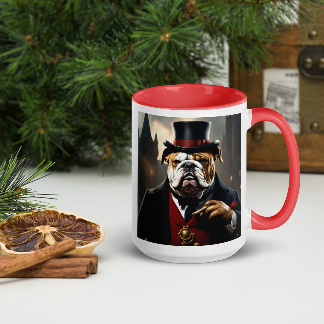 Bulldog- Mug with Color Inside v5