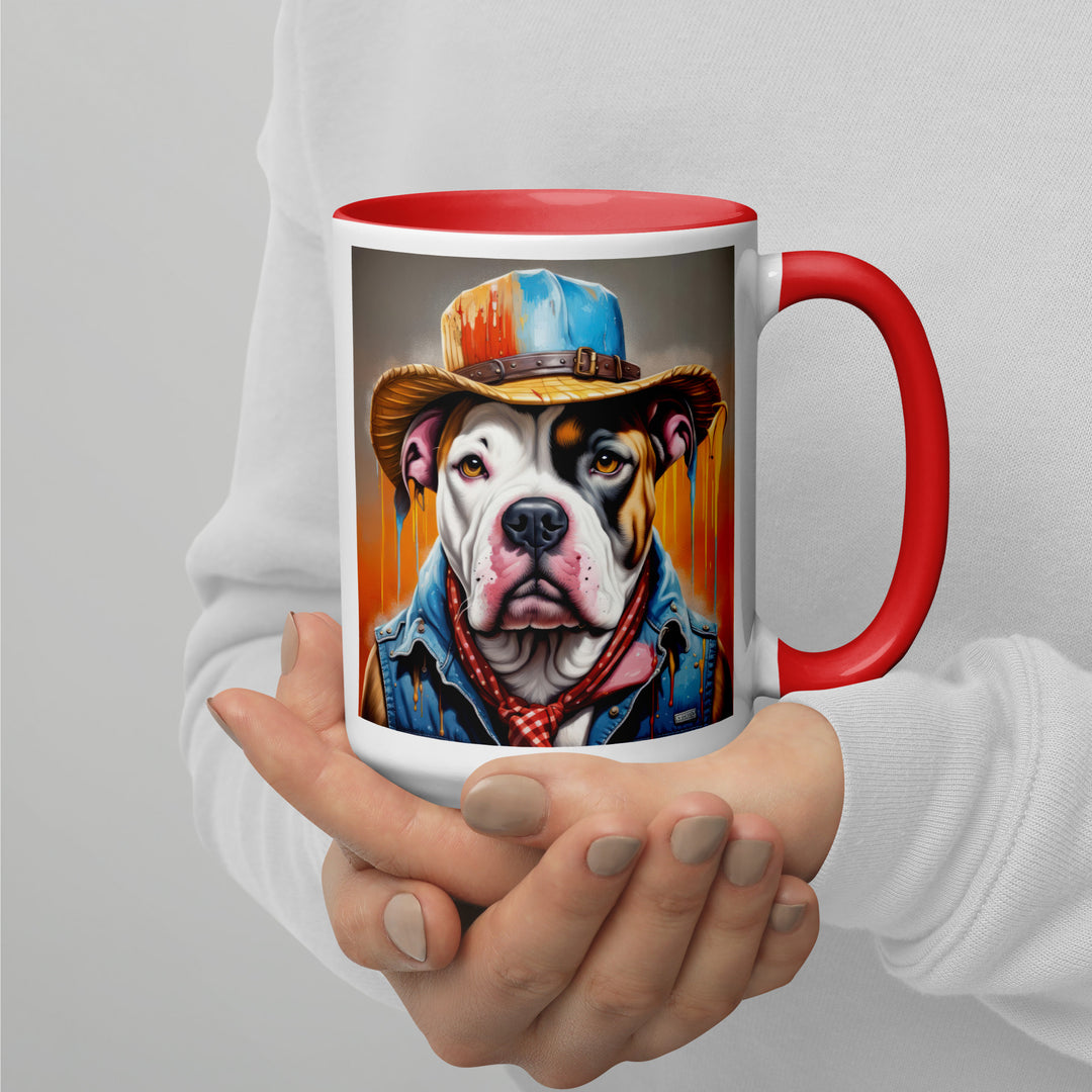 American Bulldog- Mug with Color Inside