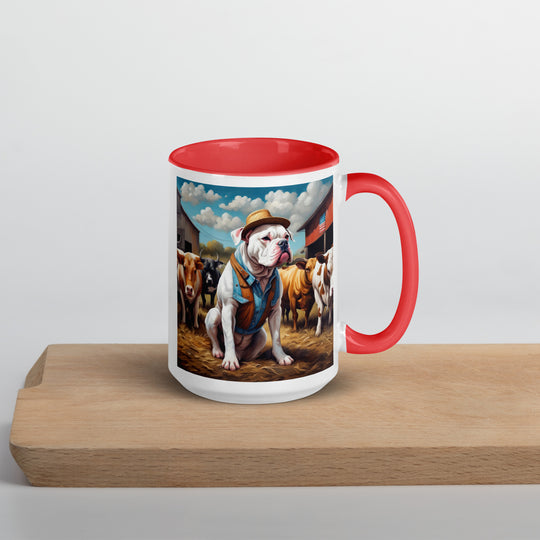 American Bulldog- Mug with Color Inside v2