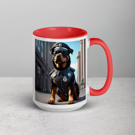 Rottweiler- Mug with Color Inside v3