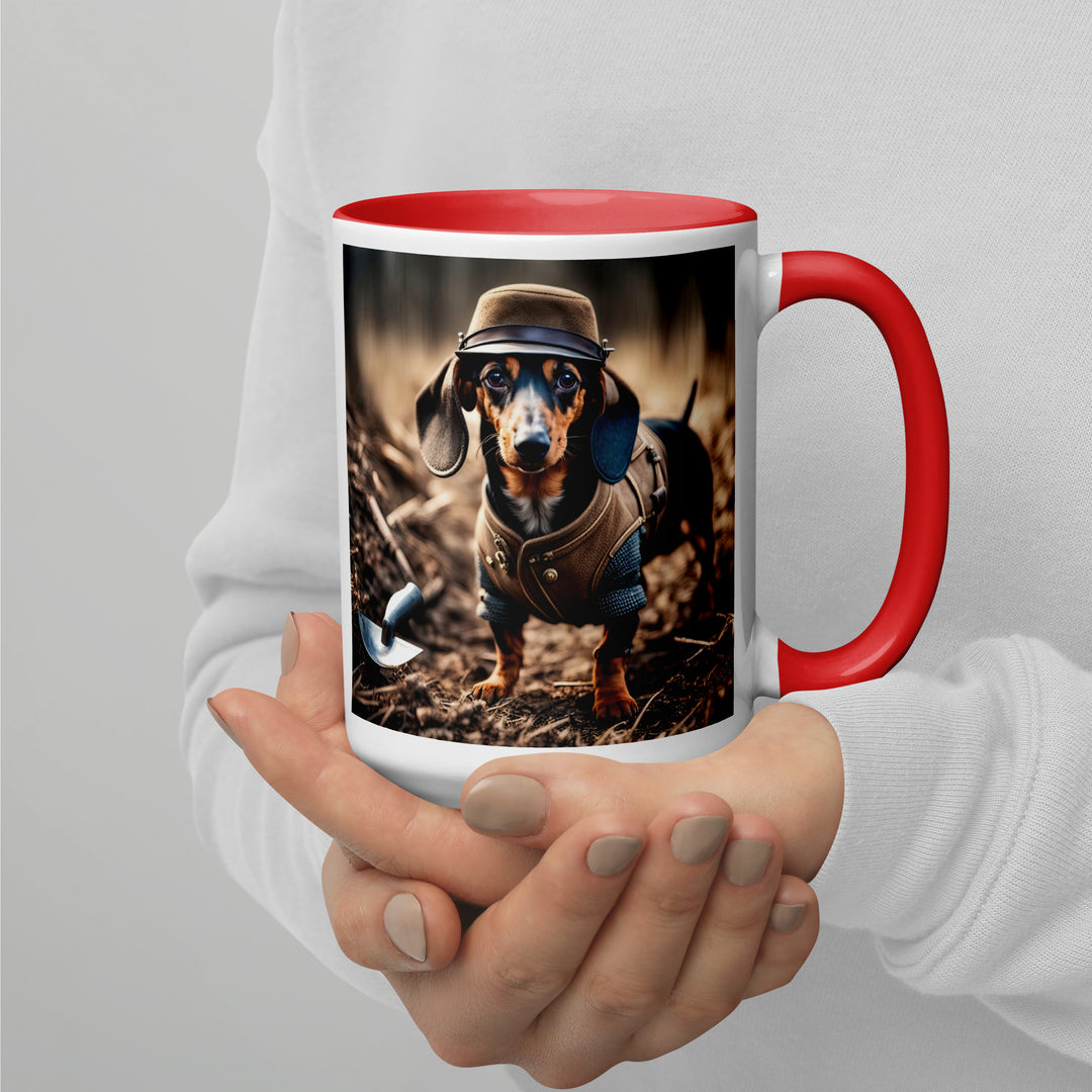 Dachshund- Mug with Color Inside