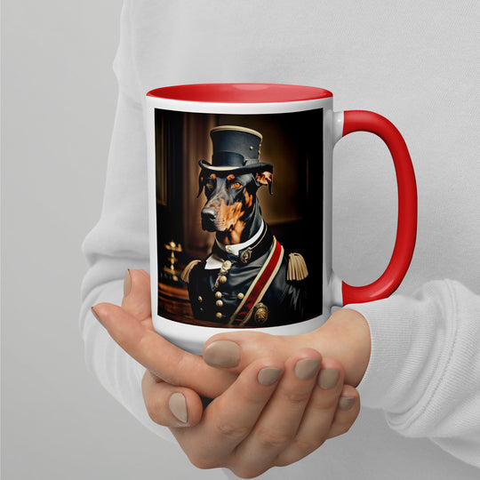 Doberman Pinscher- Mug with Color Inside v2