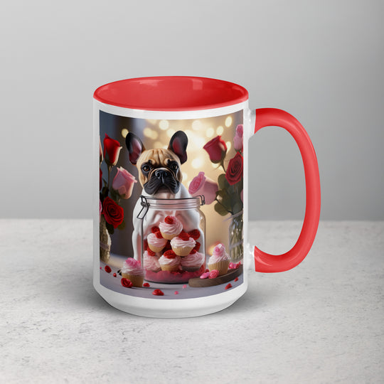 French Bulldog Romantic- Mug with Color Inside v2