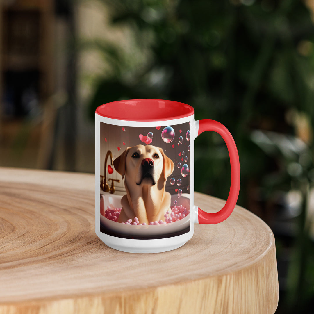 Labrador Retriever Romantic- Mug with Color Inside