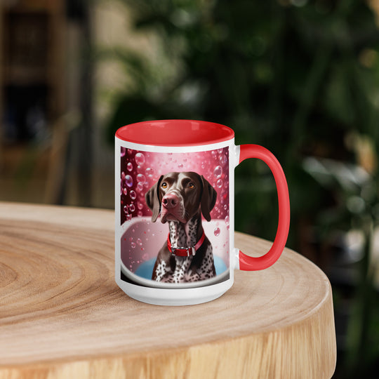 German Shorthaired Pointer Romantic- Mug with Color Inside v2