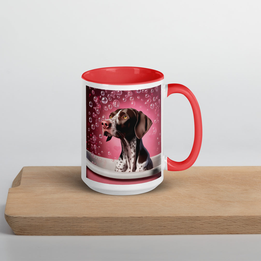 German Shorthaired Pointer Romantic- Mug with Color Inside v3