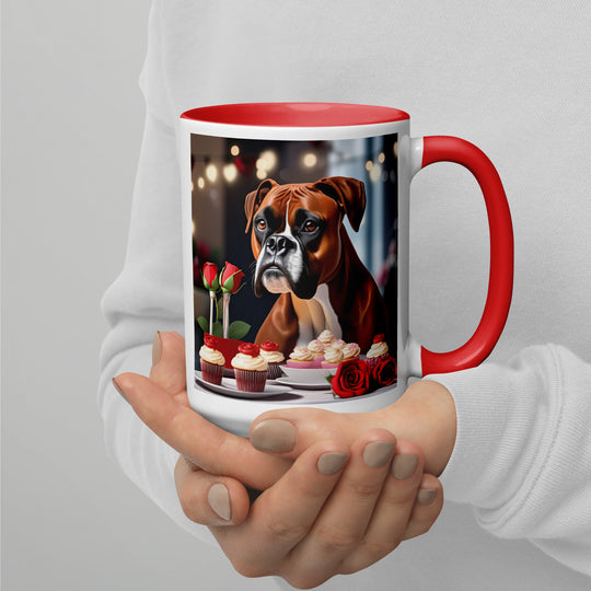 Boxer Romantic- Mug with Color Inside v3