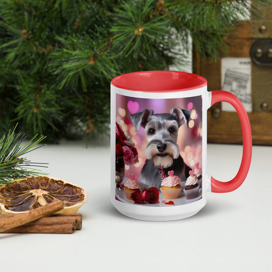 Miniature Schnauzer Romantic- Mug with Color Inside