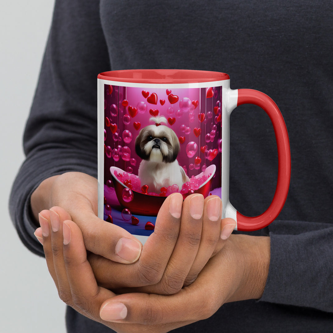 Shih Tzu Romantic- Mug with Color Inside v2