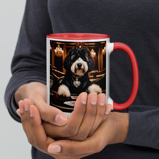 Bernedoodle General- Mug with Color Inside v7