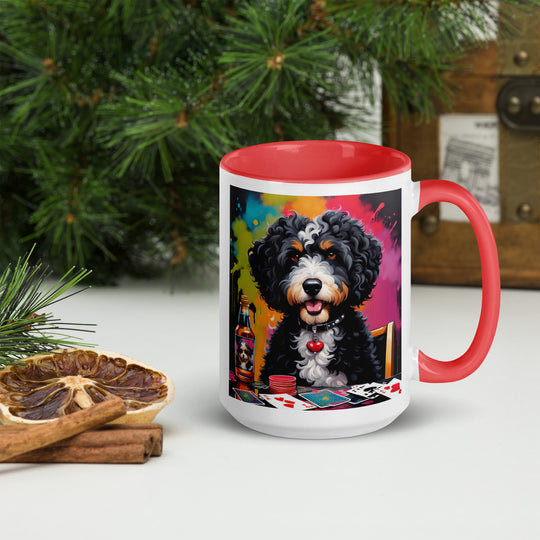 Bernedoodle General- Mug with Color Inside v10