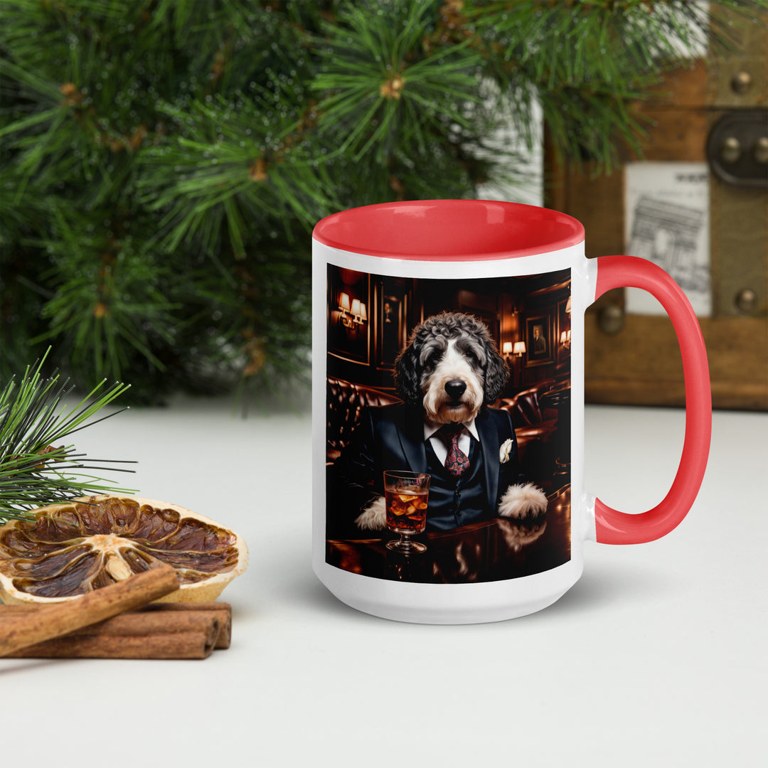 Bernedoodle General- Mug with Color Inside v13