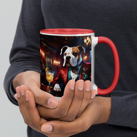 Catahoula Bulldog General- Mug with Color Inside v10