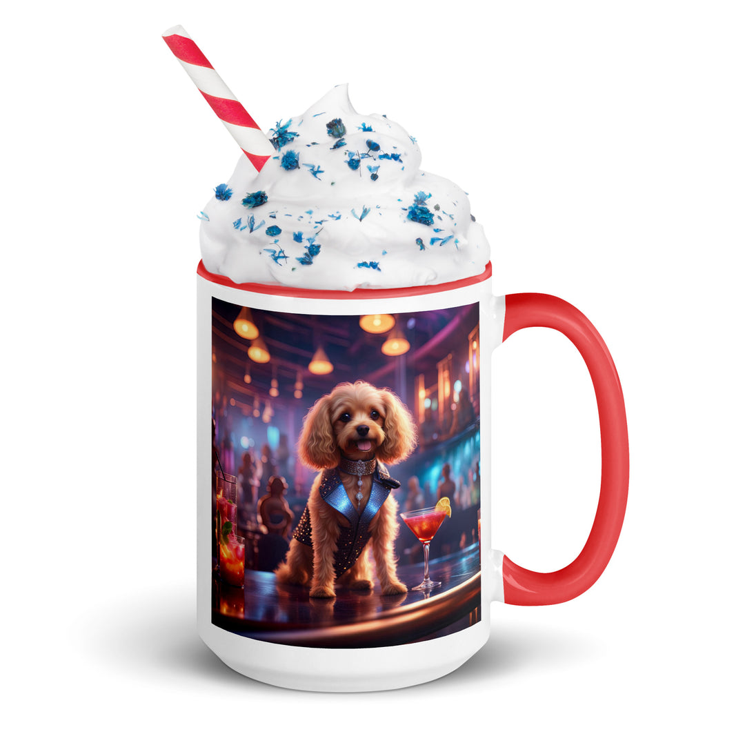 Cavapoo General- Mug with Color Inside v7