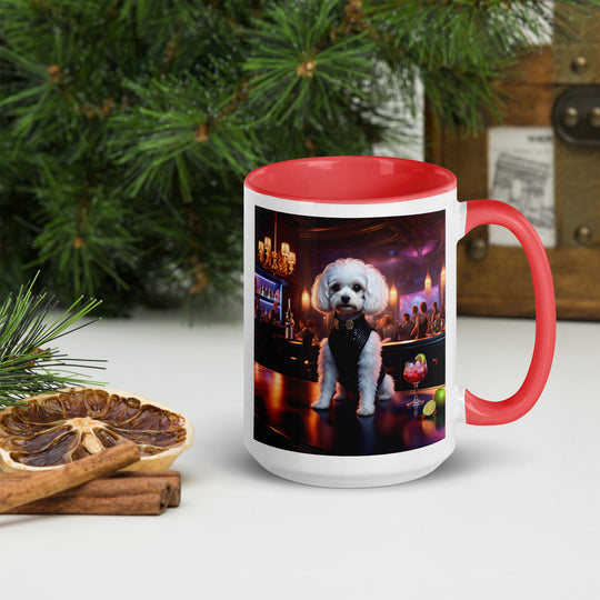 Cavapoo General- Mug with Color Inside v17