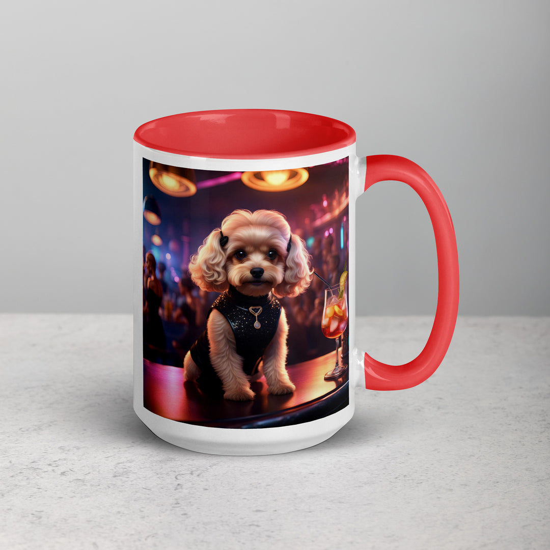 Cavapoo General- Mug with Color Inside v19