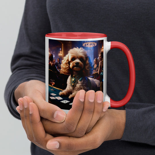 Cavapoo General- Mug with Color Inside v20