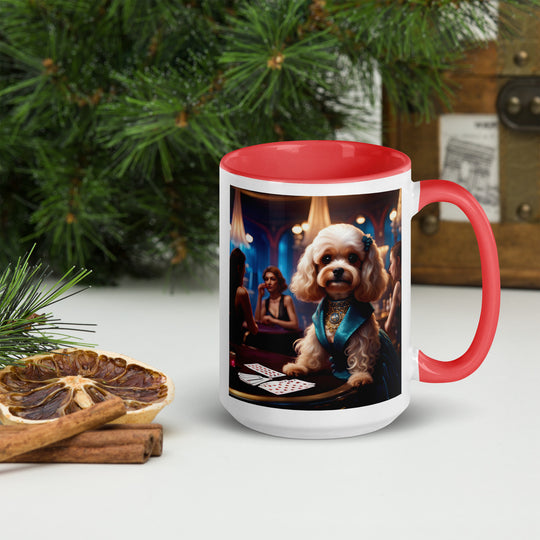 Cavapoo General- Mug with Color Inside v21