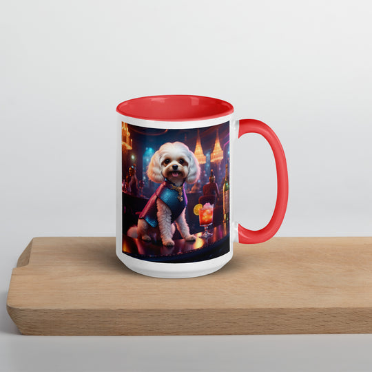 Cavapoo General- Mug with Color Inside v23