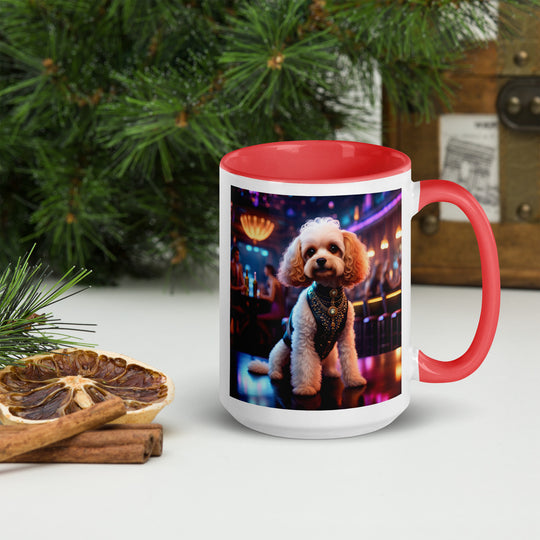 Cavapoo General- Mug with Color Inside v25