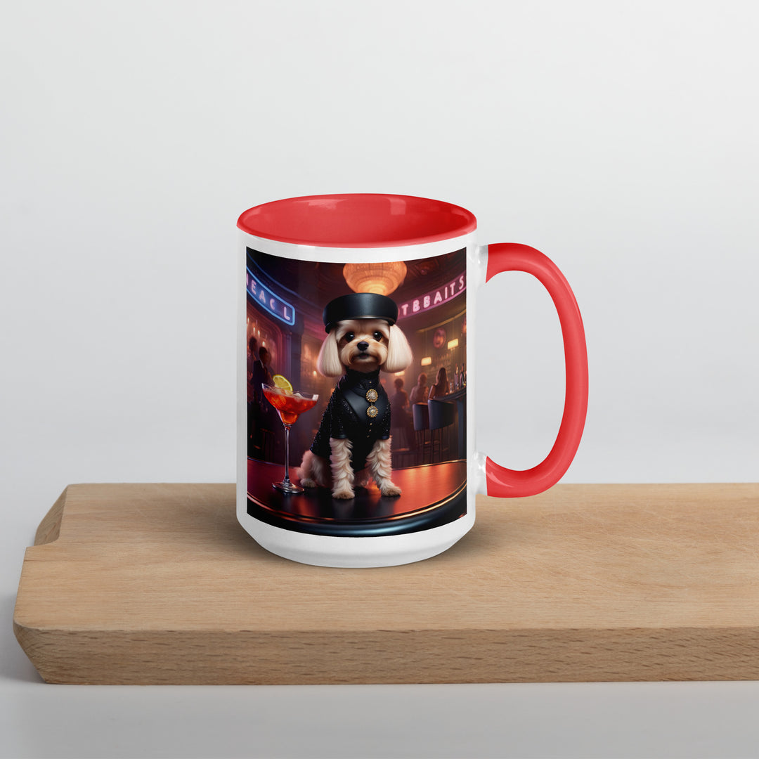 Cavapoo General- Mug with Color Inside v27