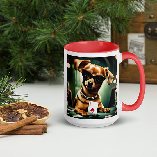 Chiweenie General- Mug with Color Inside v5