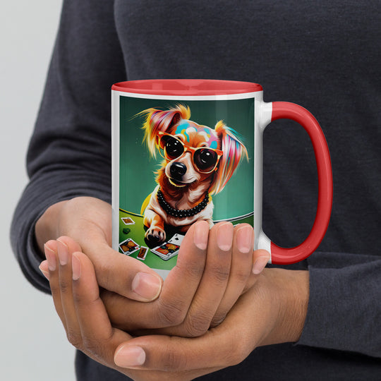 Chiweenie General- Mug with Color Inside v7