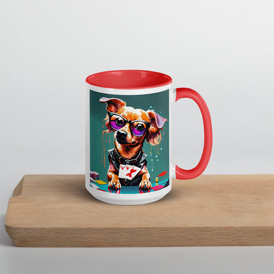 Chiweenie General- Mug with Color Inside v8