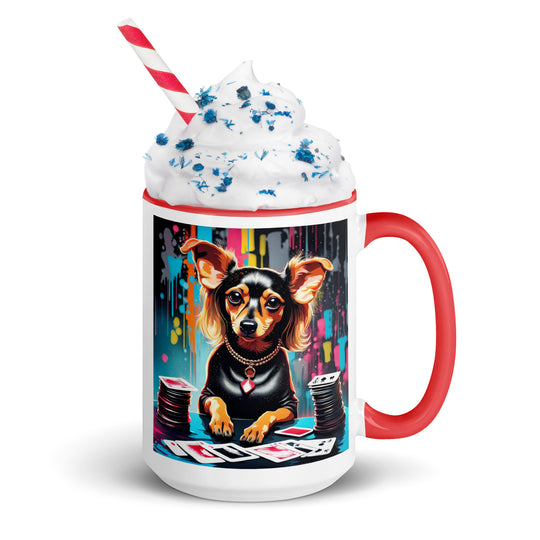 Chiweenie General- Mug with Color Inside v9