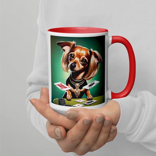 Chiweenie General- Mug with Color Inside v10