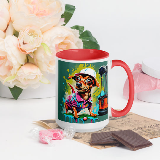 Chiweenie General- Mug with Color Inside v12