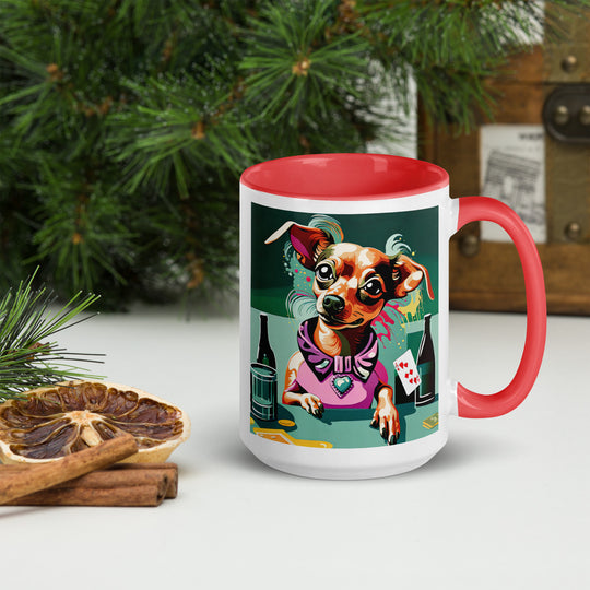 Chiweenie General- Mug with Color Inside v14