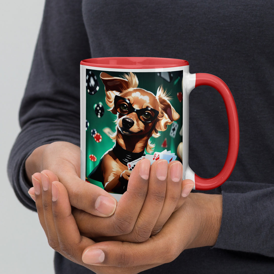 Chiweenie General- Mug with Color Inside v15