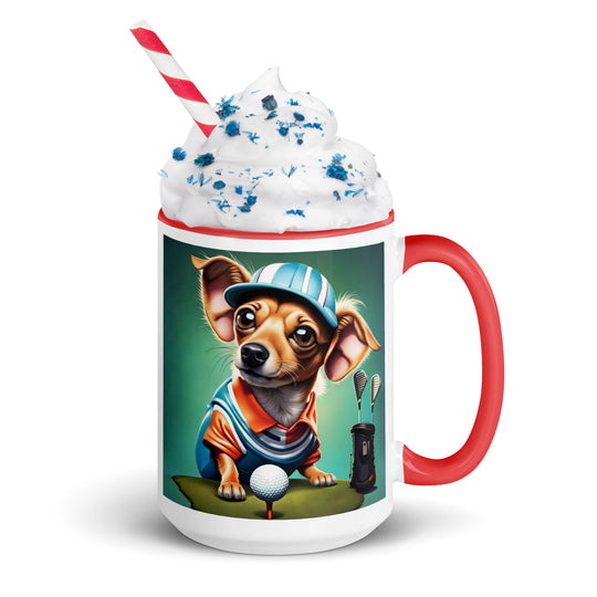 Chiweenie General- Mug with Color Inside v18