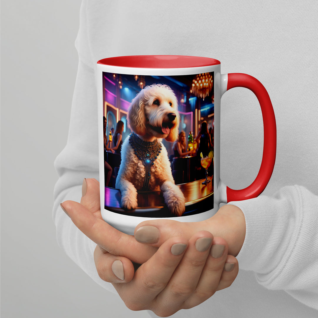 Goldendoodle- Mug with Color Inside v9