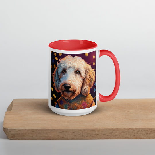 Goldendoodle- Mug with Color Inside v12