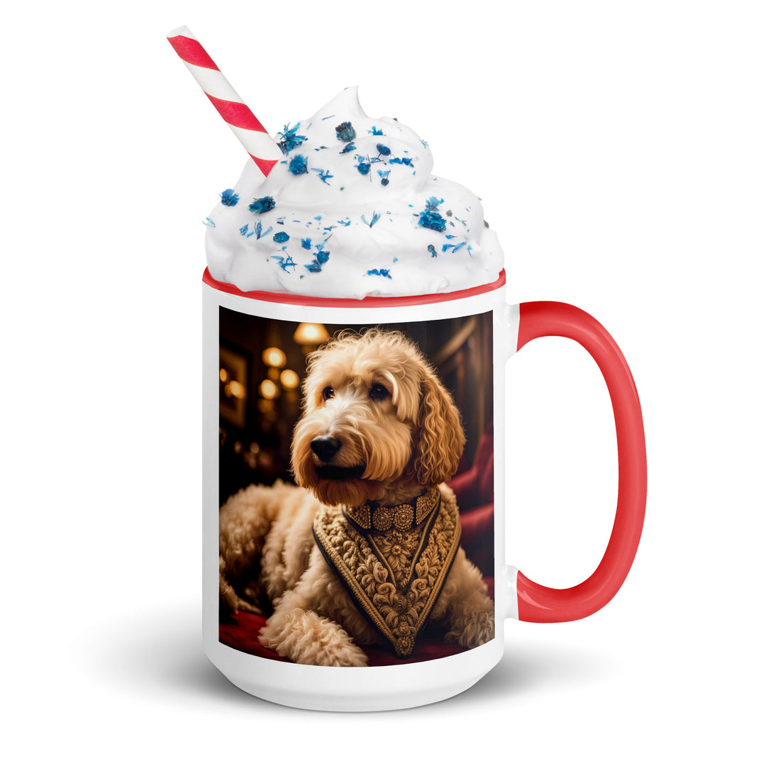 Goldendoodle- Mug with Color Inside v13