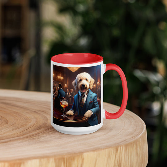 Goldendoodle- Mug with Color Inside v15