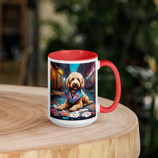 Goldendoodle- Mug with Color Inside v19