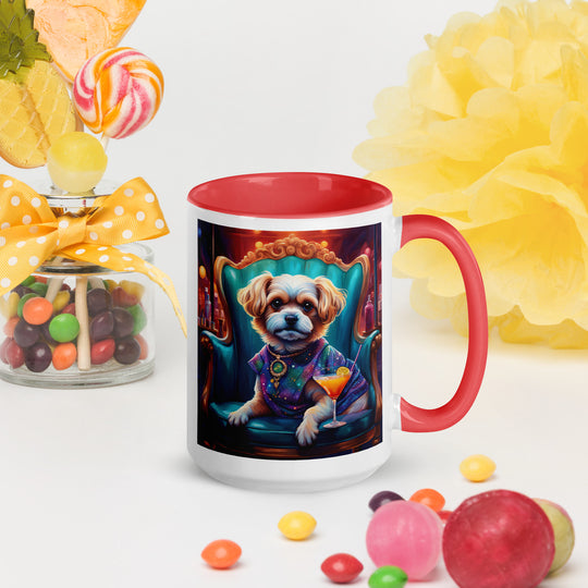 Pekapoo General- Mug with Color Inside v10