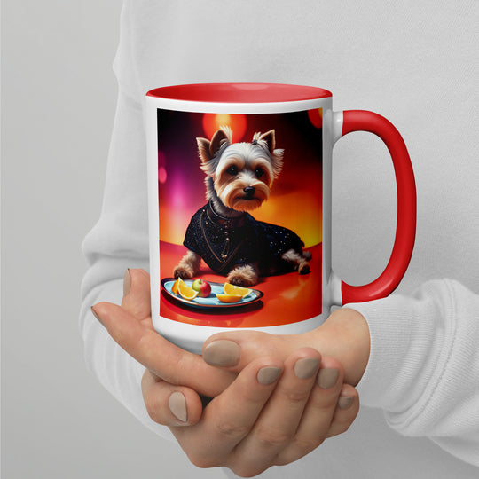 Yorkipoo General- Mug with Color Inside v4