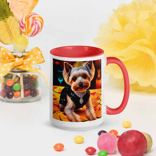 Yorkipoo General- Mug with Color Inside v6