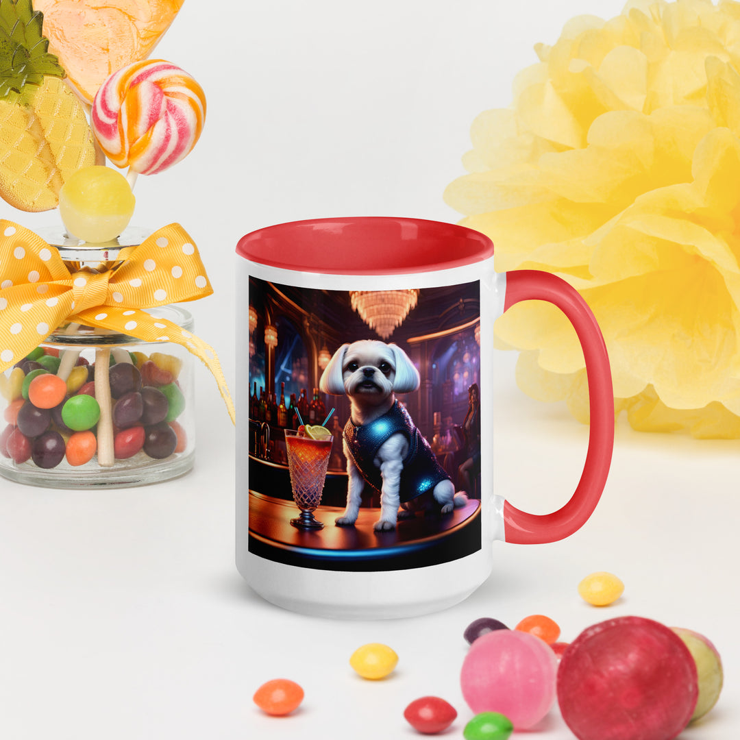 Pugapoo General- Mug with Color Inside v4