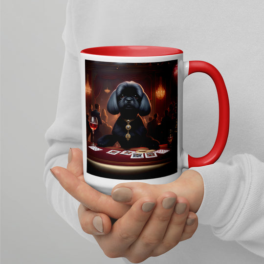 Pugapoo General- Mug with Color Inside v5