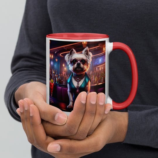 Pugapoo General- Mug with Color Inside v6