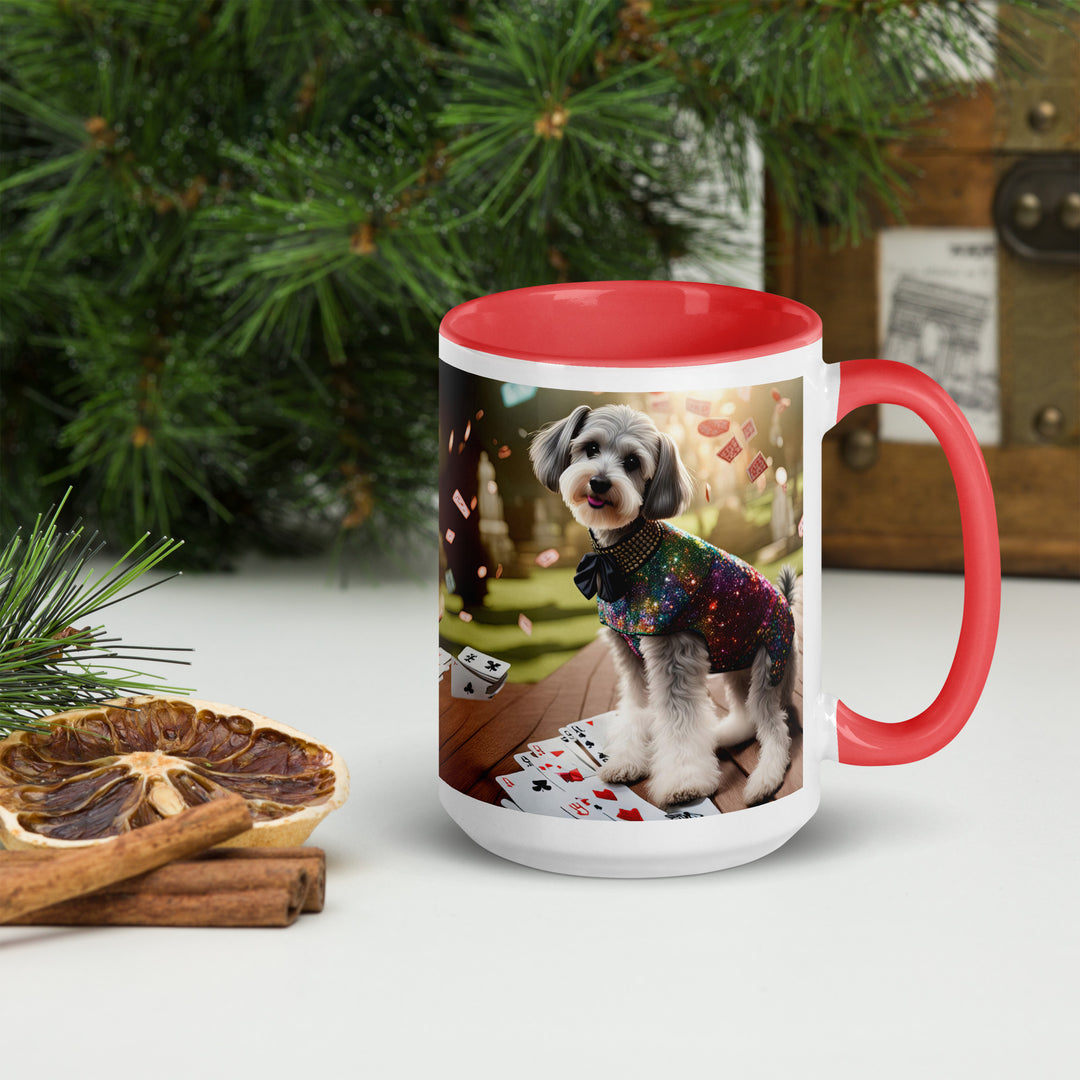 Schnoodle Golfer- Mug with Color Inside v2