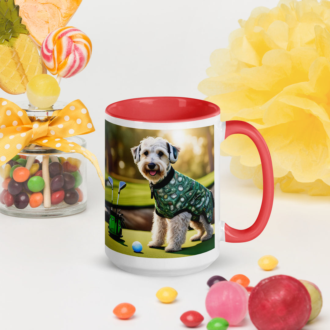 Schnoodle Golfer- Mug with Color Inside v5